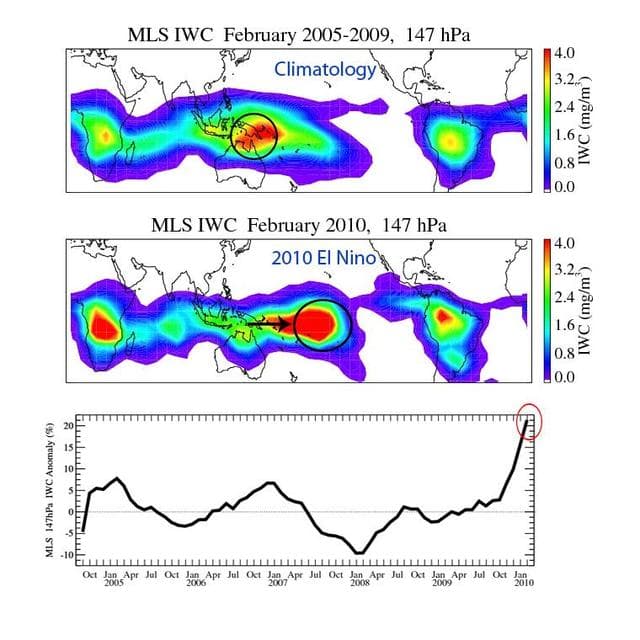 NASA image: NASA Aura Sees El Niño Effects on the Atmosphere