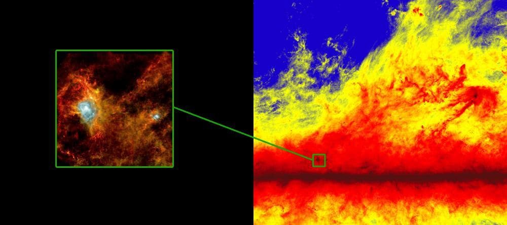 NASA image: Milky Way Dust at Different Scales