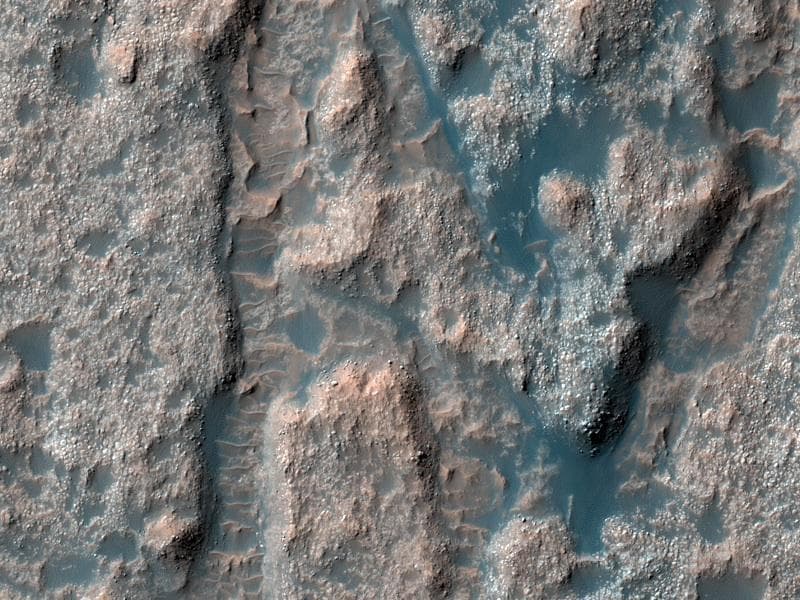 NASA image: Deposits on the Floor of Palos Crater