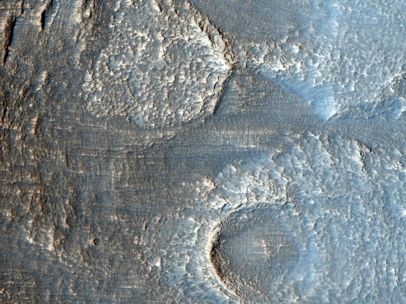 NASA image: Lobate Debris Apron in Deuteronilus Mensae