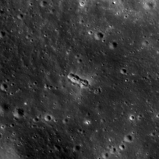 NASA image: Chain of Secondary Craters in Mare Orientale