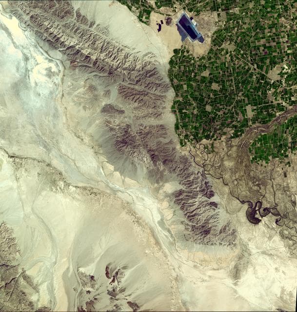 NASA image: NASA Satellite Imagery Shows Sparse Population of Region Near Baja, California Earthquake 