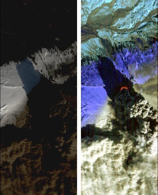 NASA Satellite Eyes Iceland Volcano Cauldron