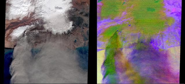 NASA image: NASA ASTER Instrument Analyzes Ash Plume of Iceland Eyjafyallajökull Volcano