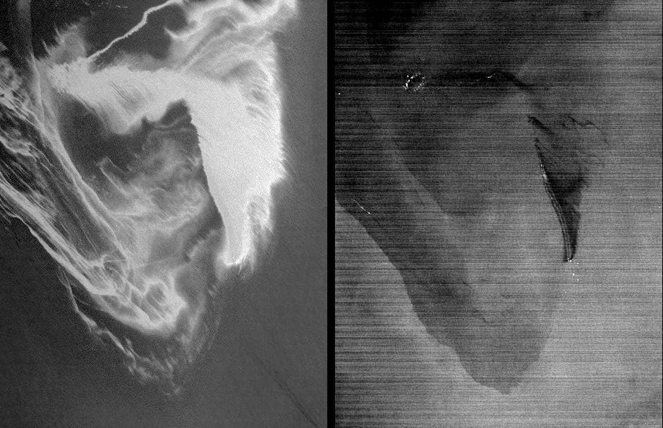 NASA image: ASTER Views the Gulf of Mexico Oil Spill in Infrared May 1