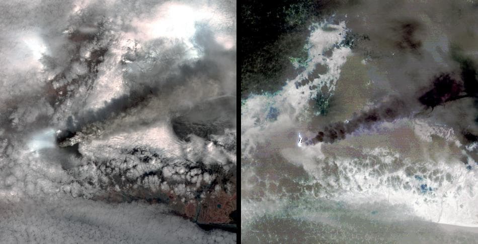 NASA image: ASTER Images Iceland Eyjafyallajökull Volcano