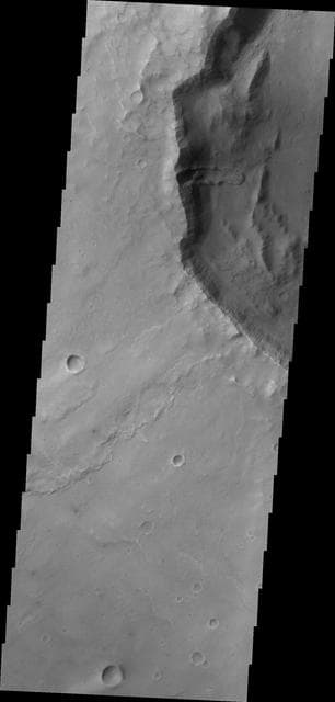 NASA image: Syrtis Planum Landslide