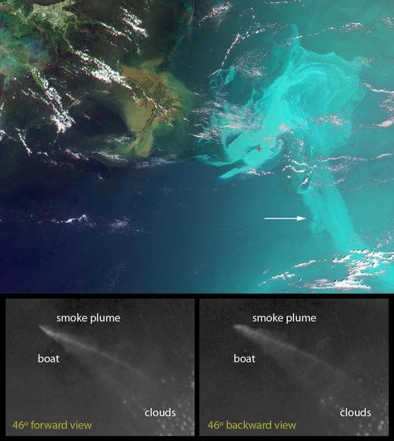 NASA image: NASA MISR Provides Unique Views of Gulf Oil Slick