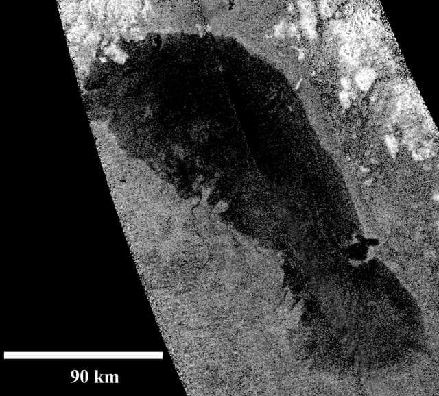 NASA image: Footprint of Ontario Lacus