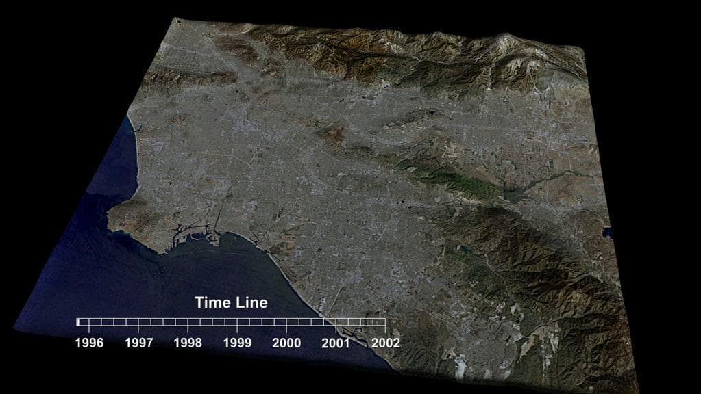 NASA image: Southern California INSAR Time Series