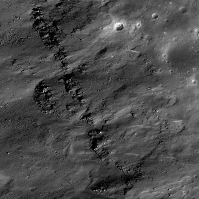 NASA image: Lichtenberg Crater