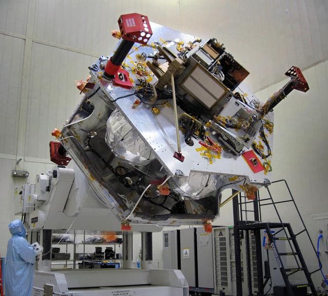 NASA image: Rotating Juno for Integrating Instruments