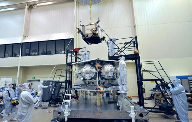NASA image: Installing Juno Radiation Vault