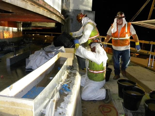 NASA image: Pouring the New Grout