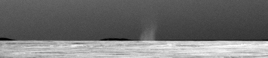 NASA image: First Dust Devil Seen by Opportunity