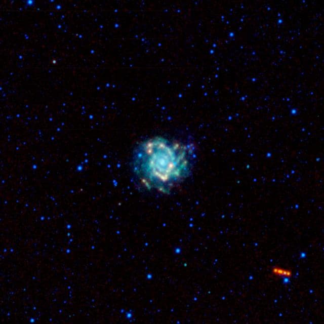 A Spiral Galaxy is Visited by a Trojan War Hero