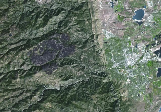 NASA image: ASTER Maps Fourmile Canyon Fire Near Boulder, Colo.