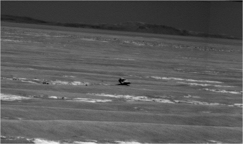 NASA image: Opportunity Heading for Possible Meteorite