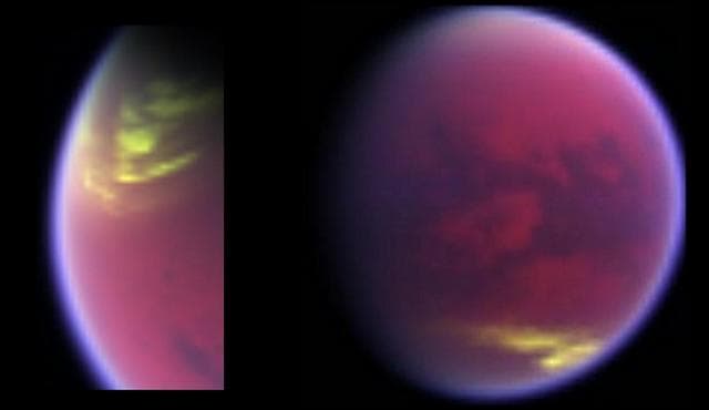 NASA image: Clouds Clearing around Titan North Pole