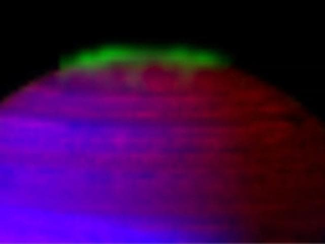 NASA image: Dancing Southern Lights of Saturn