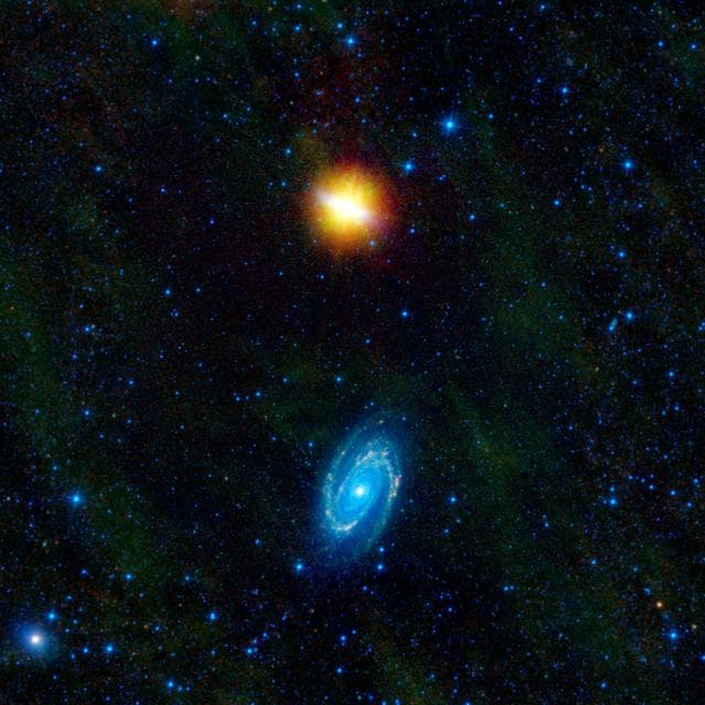 NASA image: WISE Beholds a Pair of Dancing Galaxies
