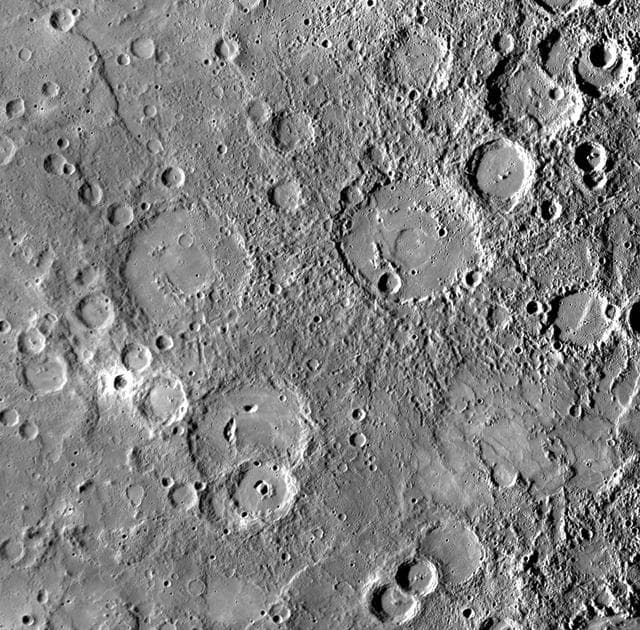NASA image: Highlighting the Craters Kipling and Steichen