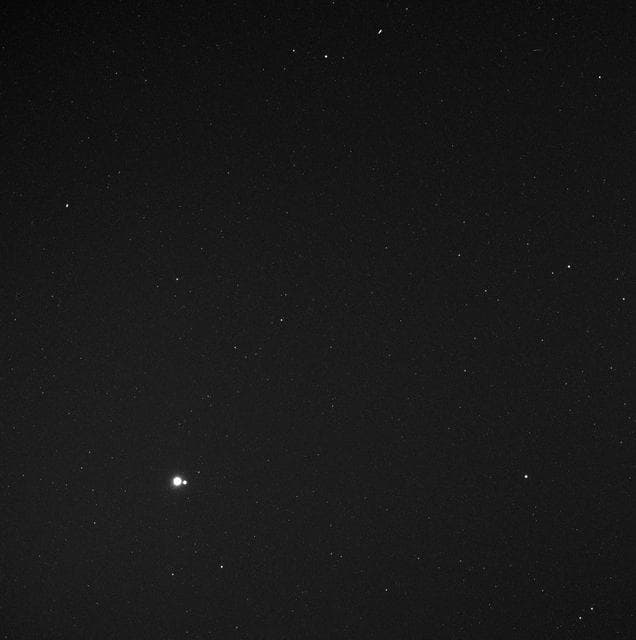 NASA image: Earth and Moon from 114 Million Miles