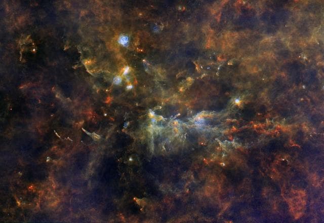 NASA image: The Little Fox and the Giant Stars