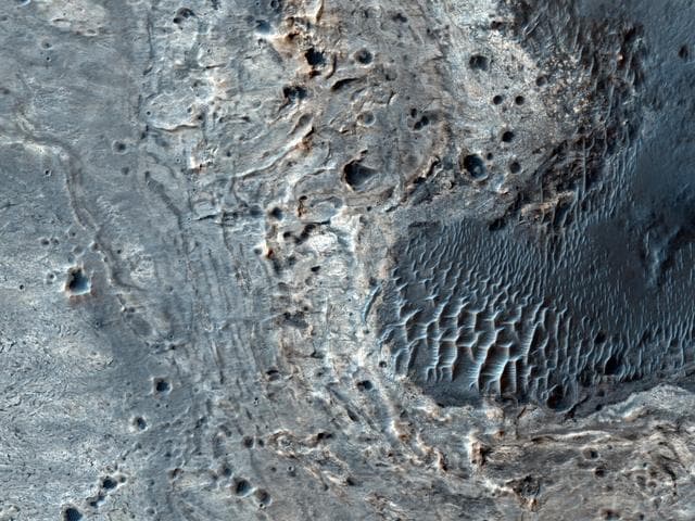 NASA image: Concentric Structures in Meridiani Planum
