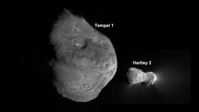 NASA image: Tempel 1 and Hartley 2