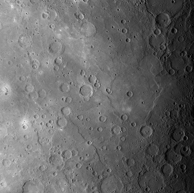 NASA image: Mercury Vast Expanses of Smooth Plains