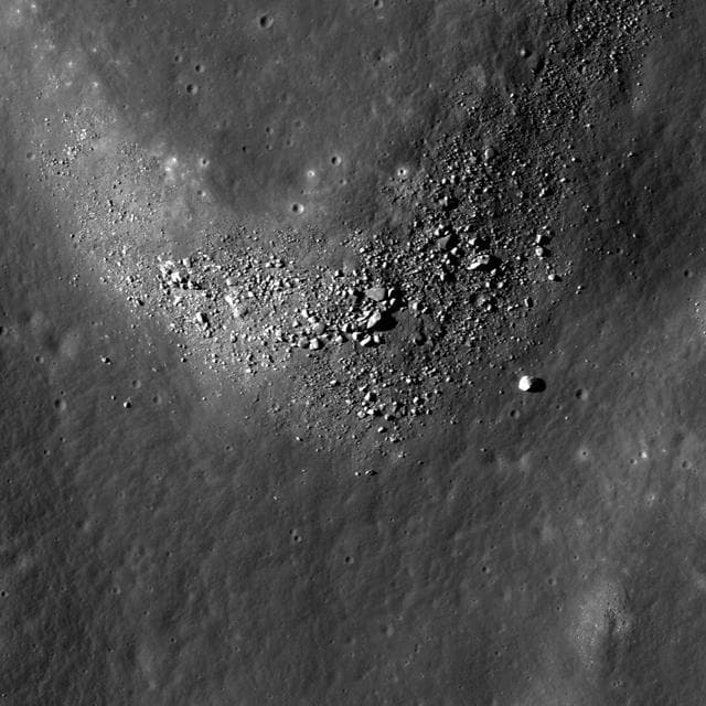 NASA image: Gassendi Fractures
