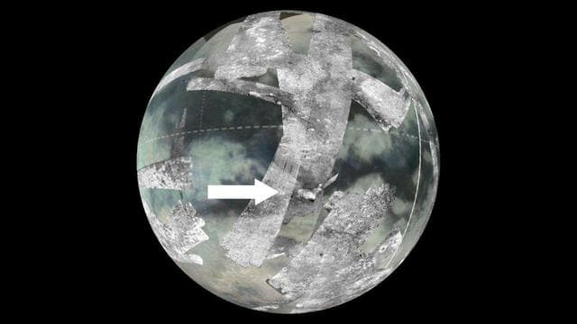 NASA image: Global View of Sotra Facula, Titan