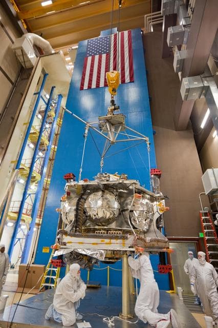 NASA image: Preparing Juno for Acoustical Testing