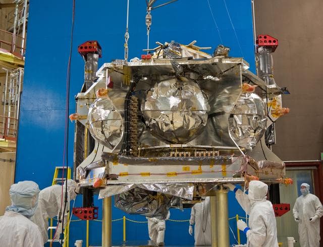 NASA image: Preparing Juno for Acoustical Testing