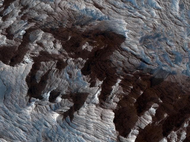 NASA image: Layered Bedrock in Candor Chasma