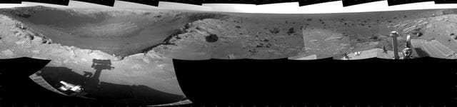 NASA image: View of Santa Maria Crater from Western Rim, Sol 2454