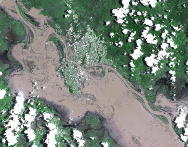 NASA image: Flooding in Rockhampton, Queensland, Australia