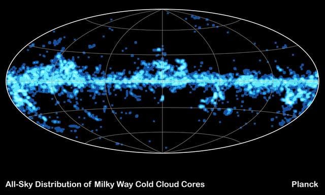 NASA image: Clumps of Cold Stuff Across the Sky
