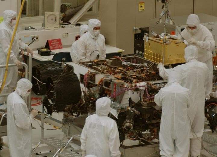 NASA image: Installing SAM Instrument into Curiosity Mars Rover
