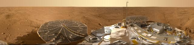 NASA image: Mars Panorama of Phoenix Landing Site and Lander Deck