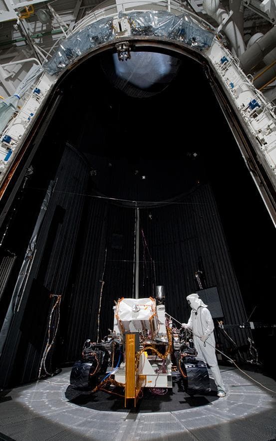 NASA image: Preparing for Solar and Thermal Testing of Curiosity Mars Rover