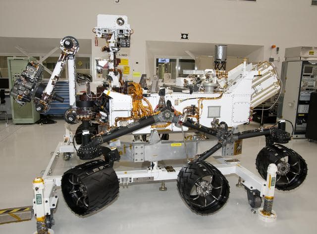 NASA image: NASA Mars Rover Curiosity at JPL, Side View