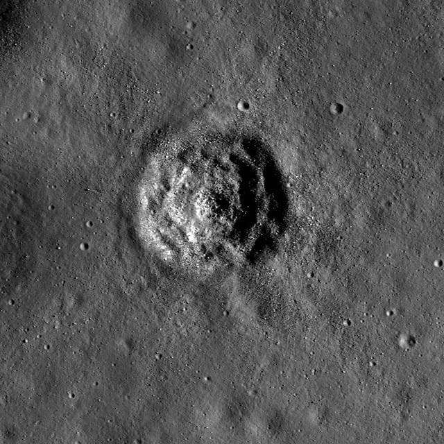 NASA image: Terraced Craters in Aitken Crater