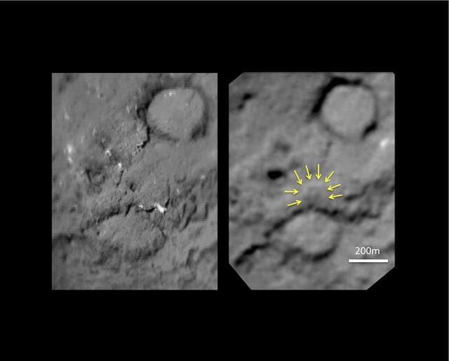 NASA image: Tempel 1 Impact Site