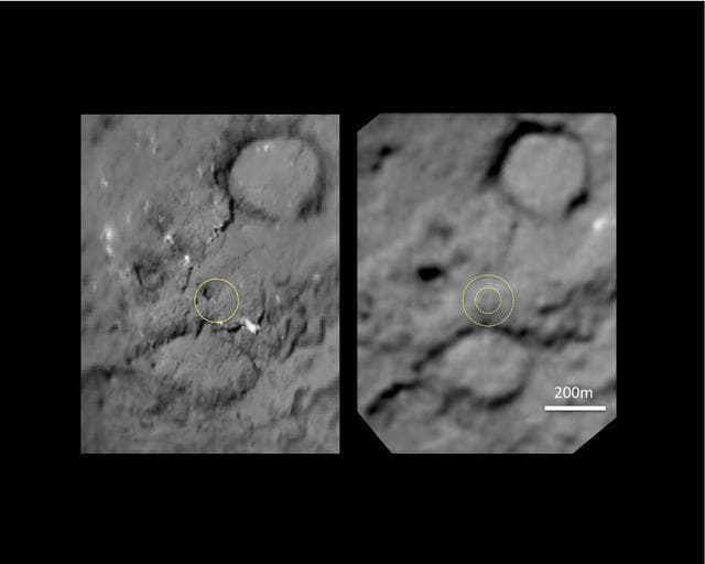 NASA image: Tempel 1 Impact Site