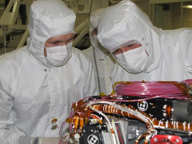 NASA image: Preparing to Install APXS Sensor Head