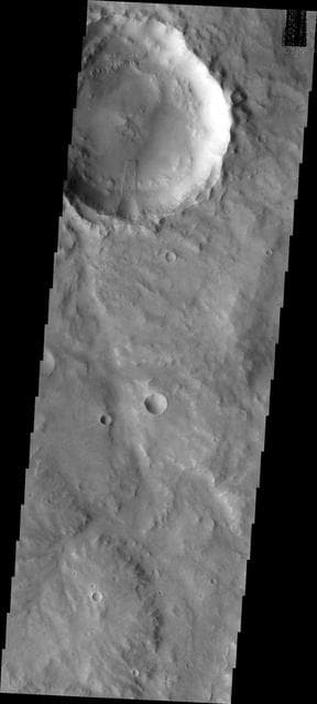 NASA image: Landslide in Margaritifer Terra