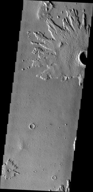 NASA image: Crater Ejecta