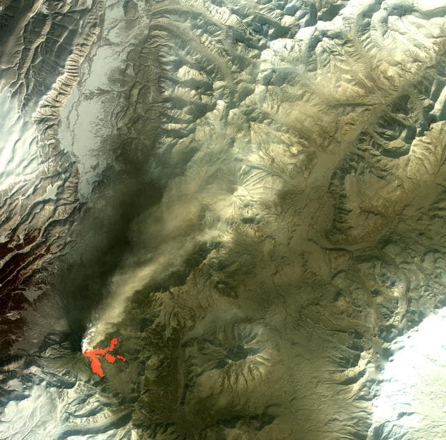 NASA image: Kizimen Volcano, Kamchatka